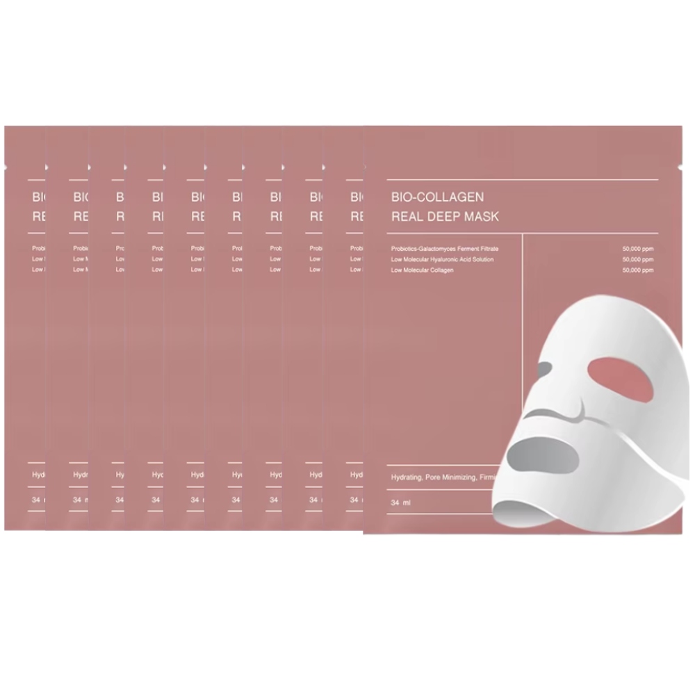 Zestaw 10 Szt. Maska Kolagenowa Bio-collagen Koreańska Pielęgnacja na Noc