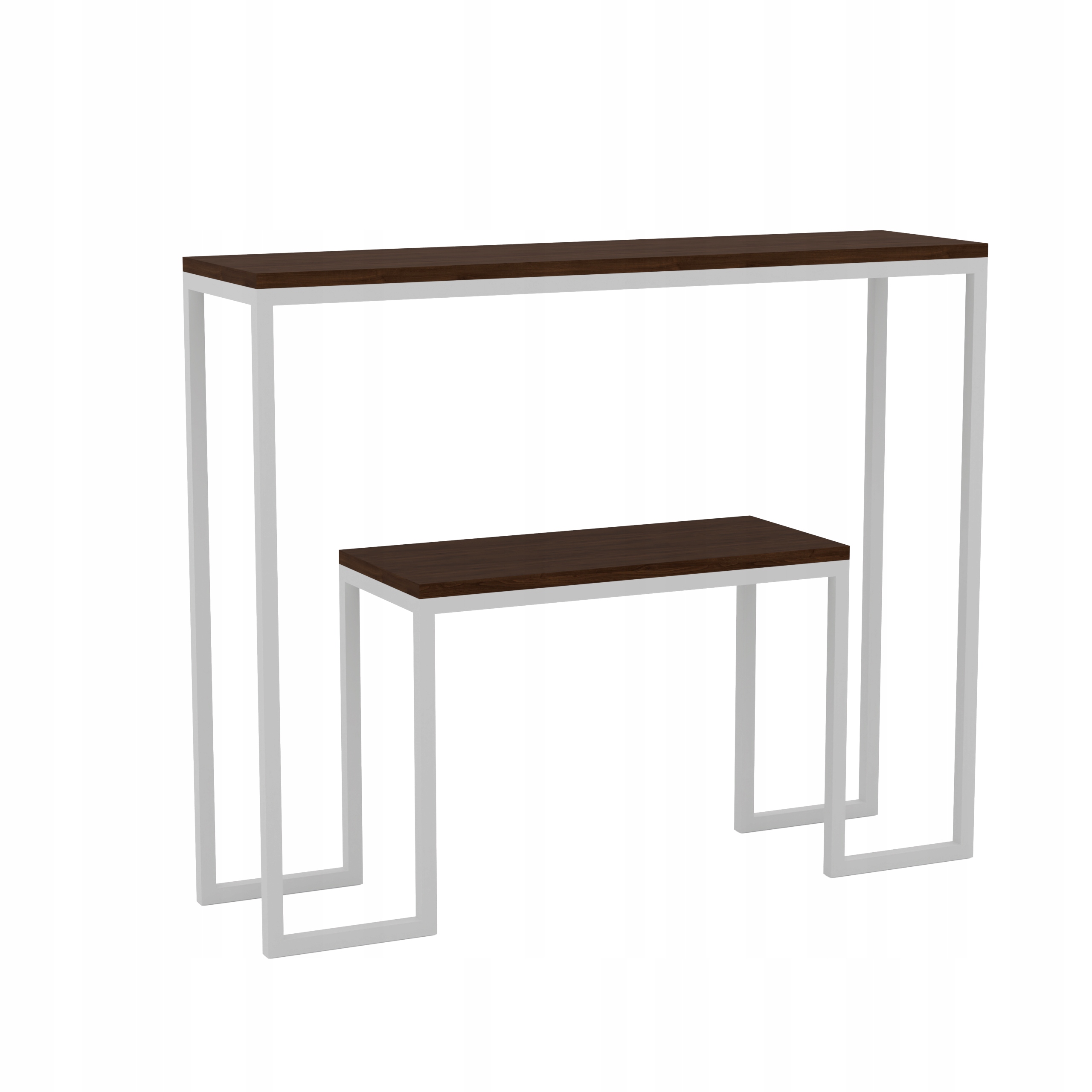 Konsola z półką salon loft Melrose przedpokój Głębokość mebla 26 cm