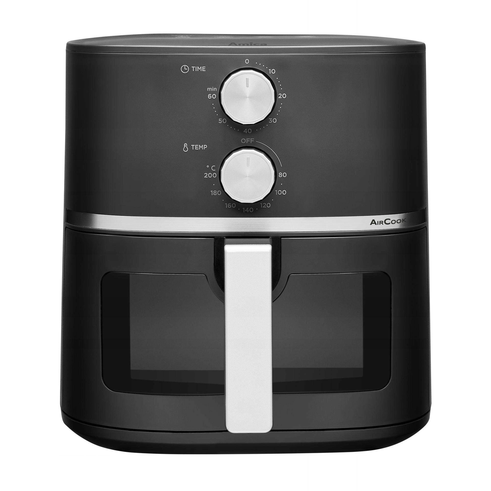 Frytkownica beztłuszczowa Amica Afm 2020 1500W 5,5L Minutnik 8 Programów