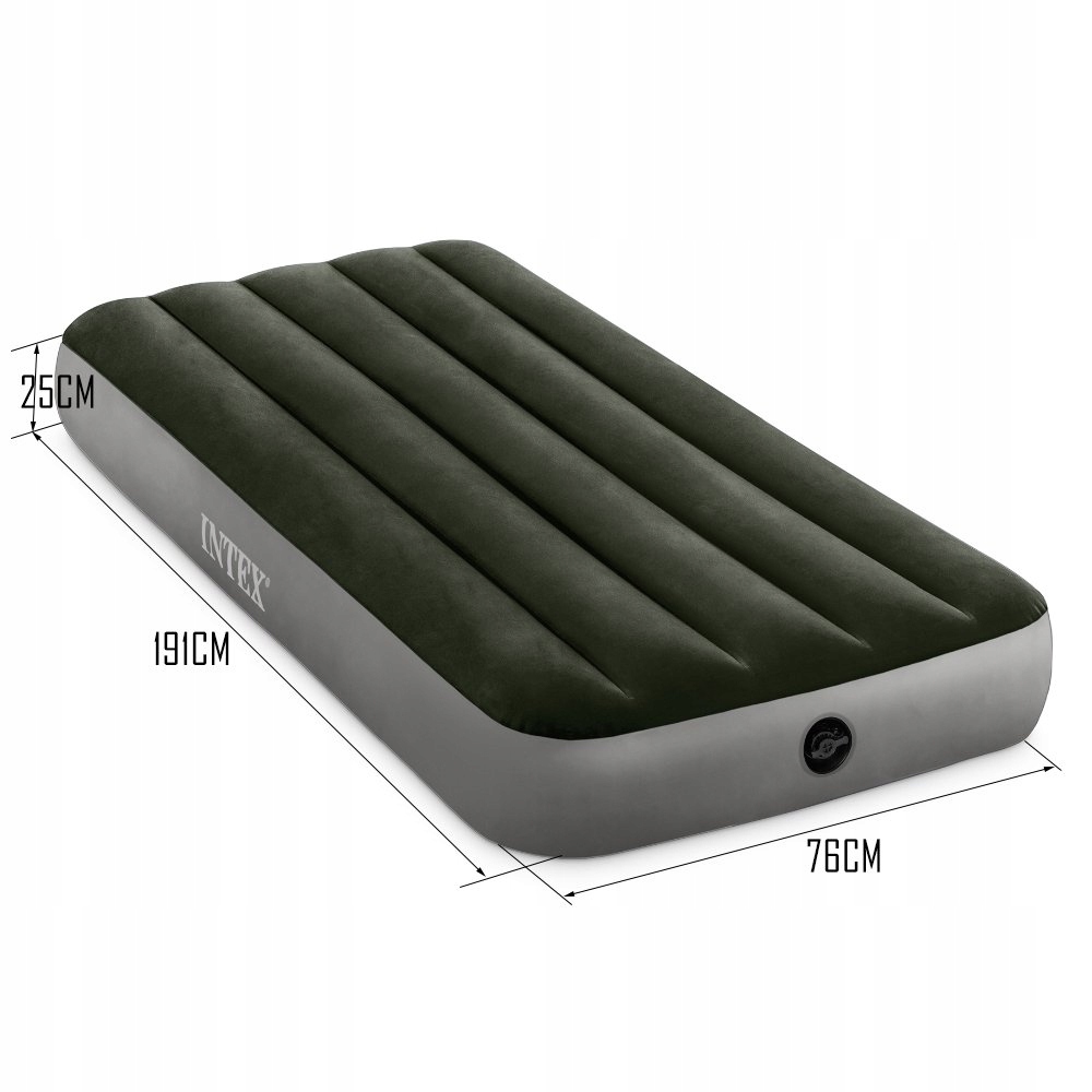MATERAC DMUCHANY WELUROWY Intex 1-os 64106 łóżko Marka Intex