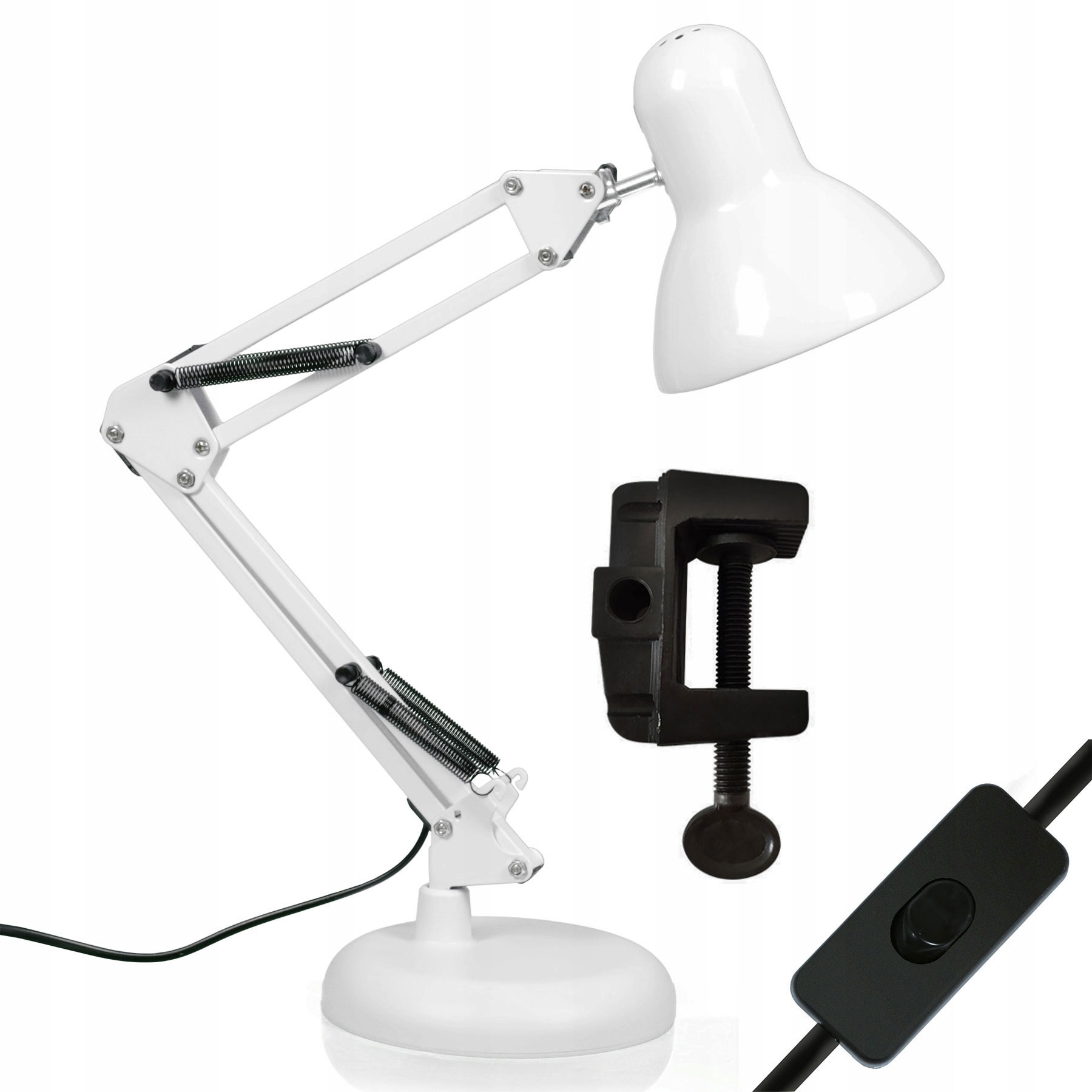 

Lampka Biurkowa Szkolna Lampa Nocna Kreślarska 2w1