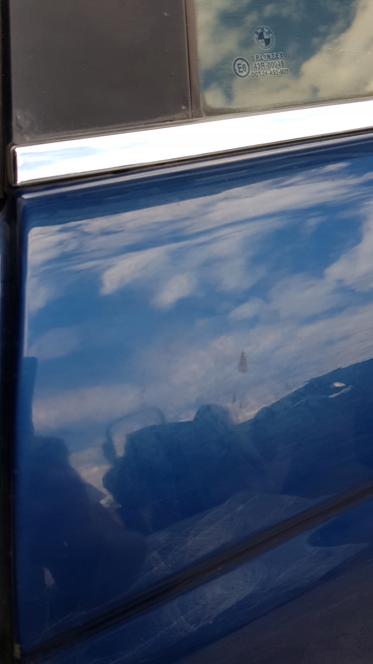 BMW E39 TOPASBLAU Tür links heck TOURING