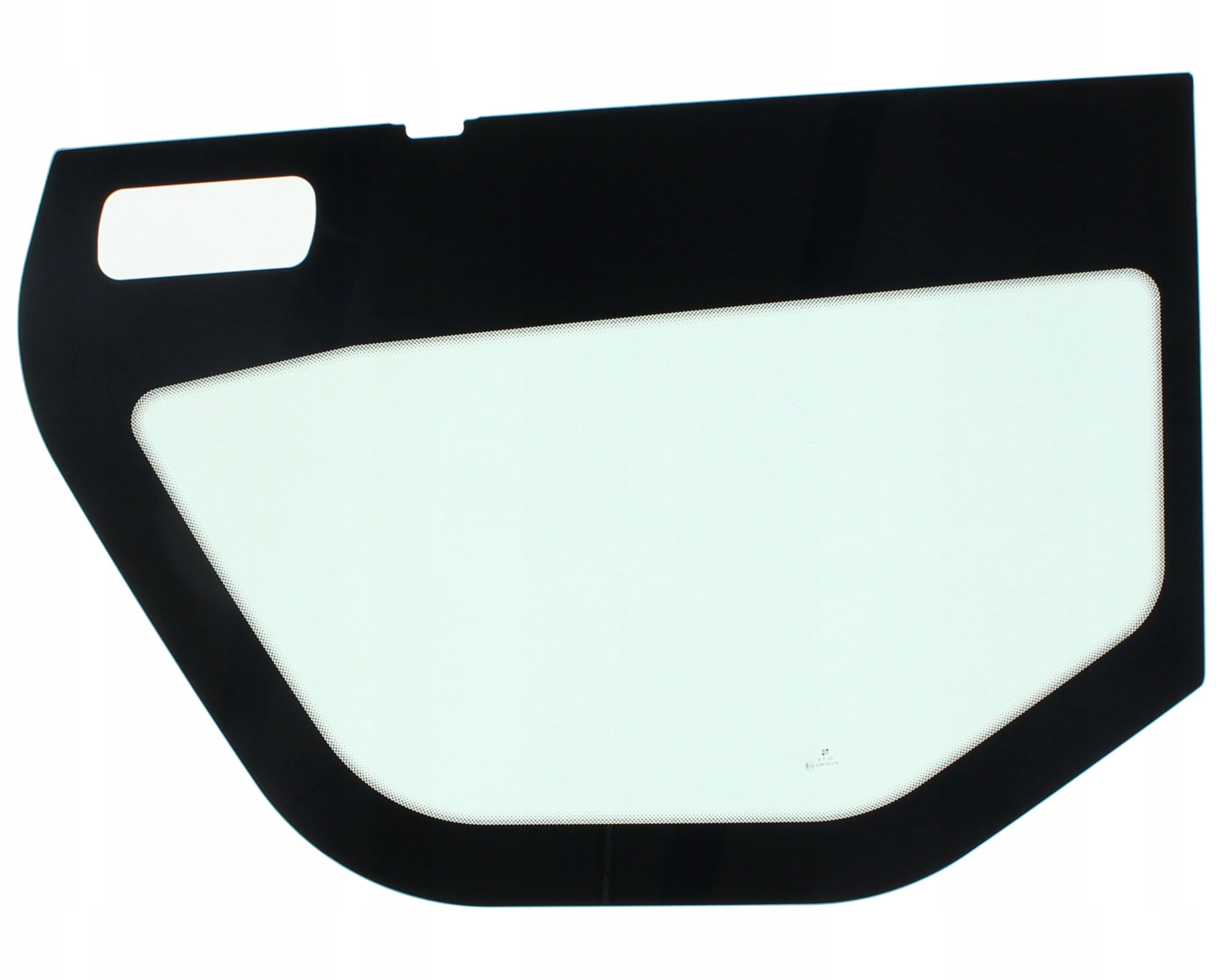 sklo teleskopický nakladač Manitou spodní dveře