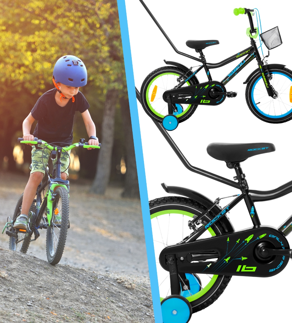 ROWER DZIECIĘCY ROWEREK 18 CALI TABOU ROCKET LEKKI PROWADNIK DLA CHŁOPCA Hamulce V-brake