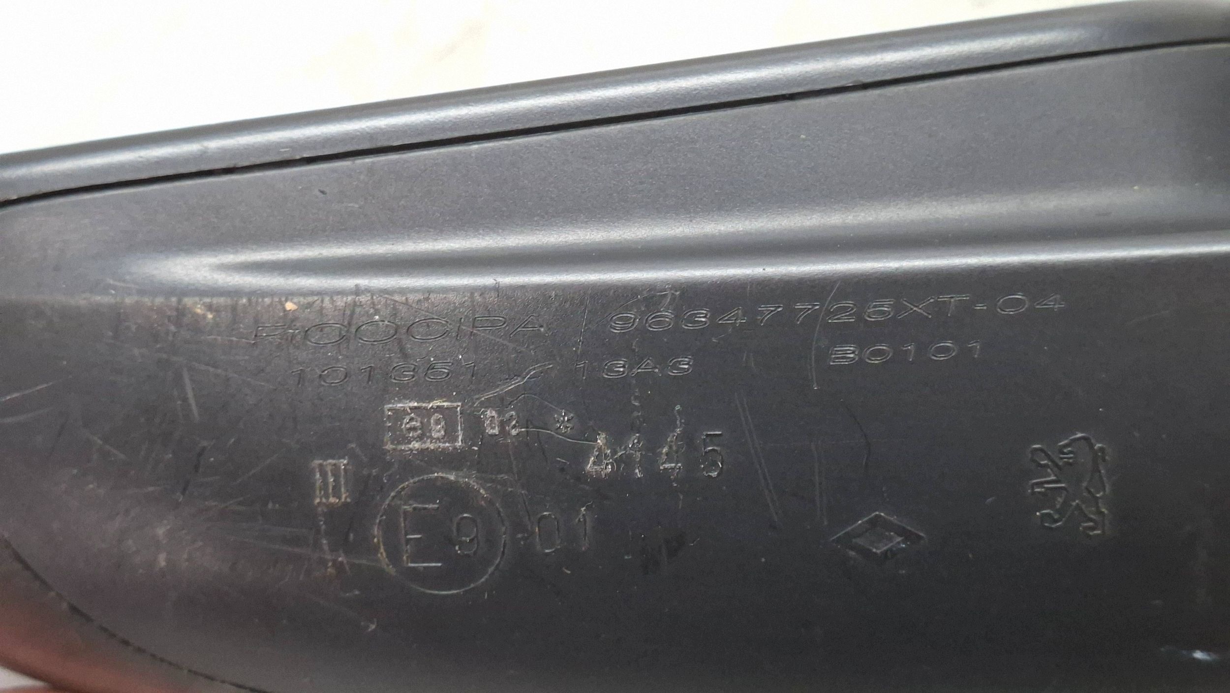 mirror left 5 vertical 96347725XT PEUGEOT 307 2001