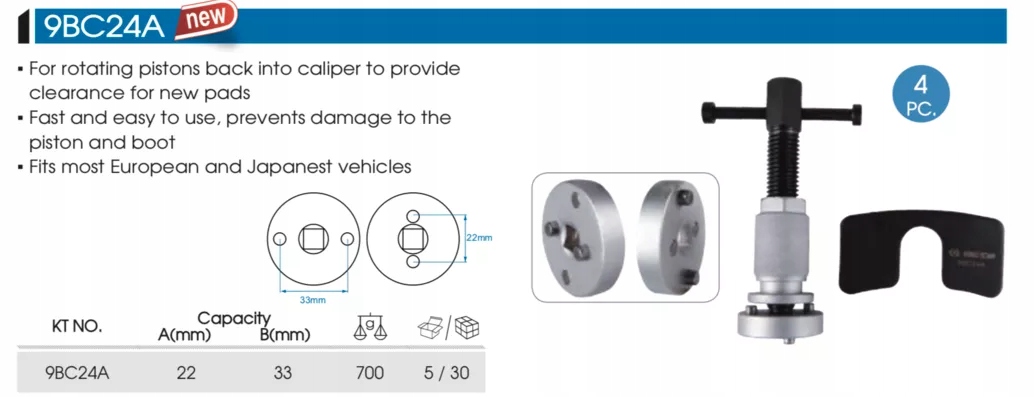 Praska do tloczkow hamulcowych PRASA KING TONY Producent code 9BC24A