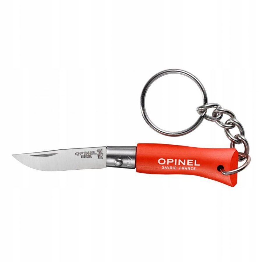 Nóż Opinel Colorama 2 Inox grab pomarańcz brelok