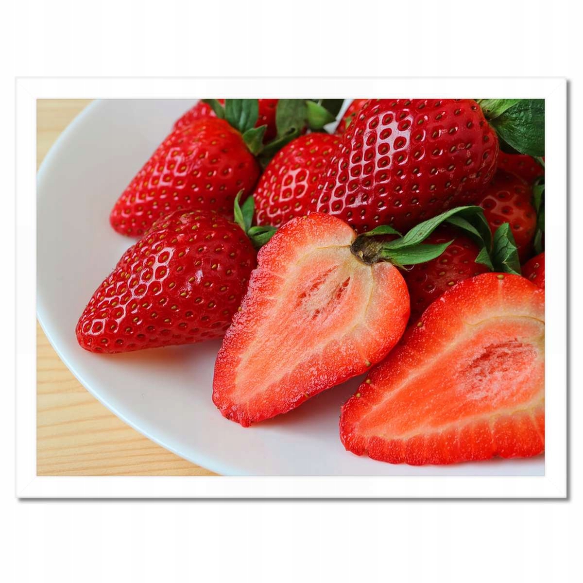 Plakáty v rámu 40x30 Čerstvé jahody Zahrada