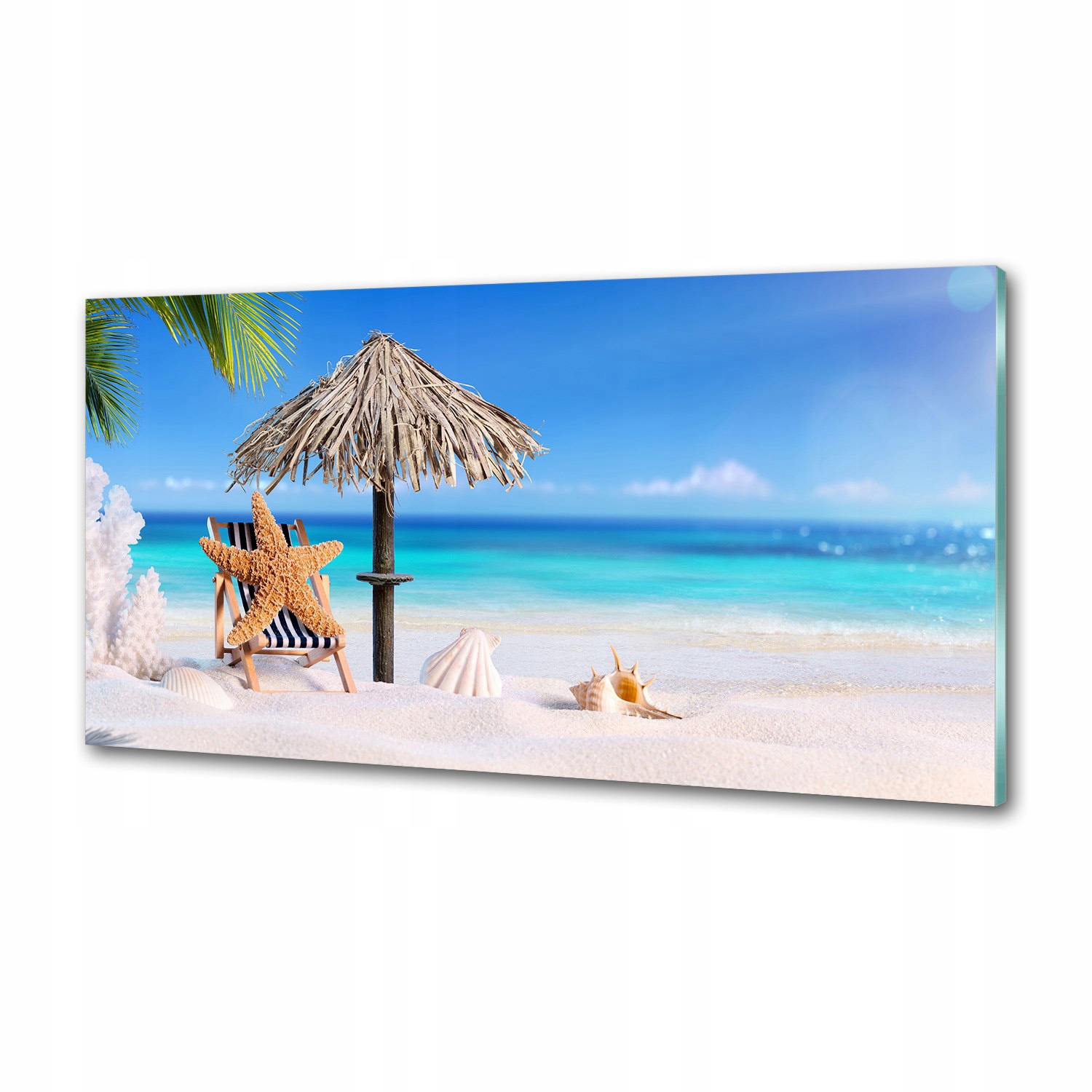 Panel do kuchyne Dovolenka na pláži 100 x 50 cm Lepidlo