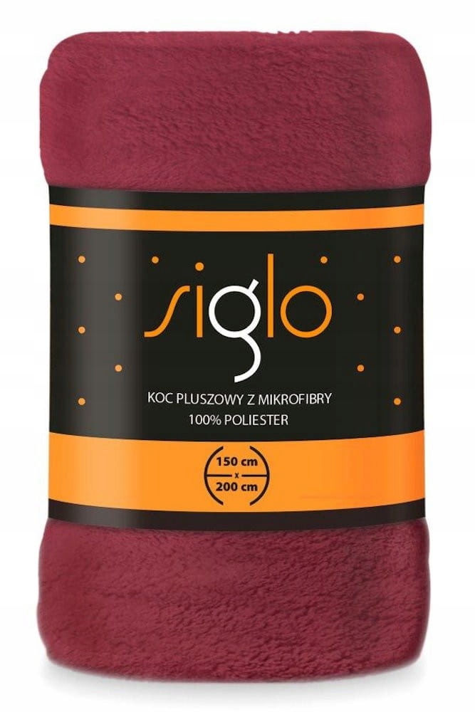 

Koc Siglo 150x200 Bordowy miękki puszysty