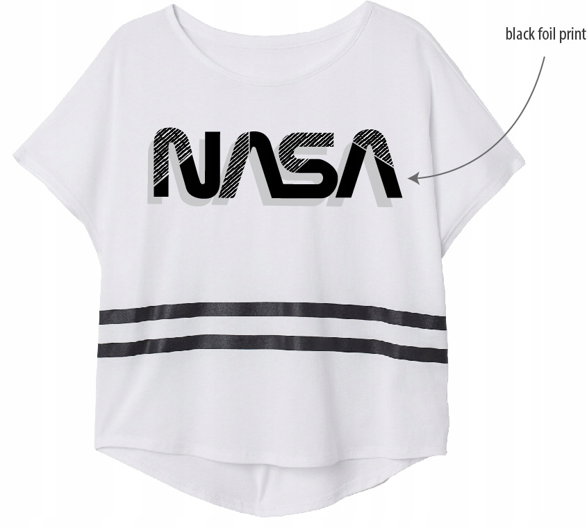 

T-Shirt Dziewczęcy Nasa 134 Biały