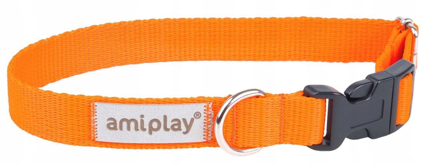 

Amiplay Samba Obroża regulowana S pomarańcz