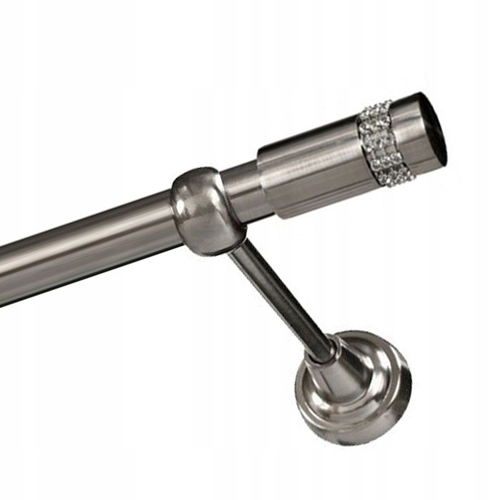 

Pojedynczy karnisz 100 cm 19 mm bez żabek stal