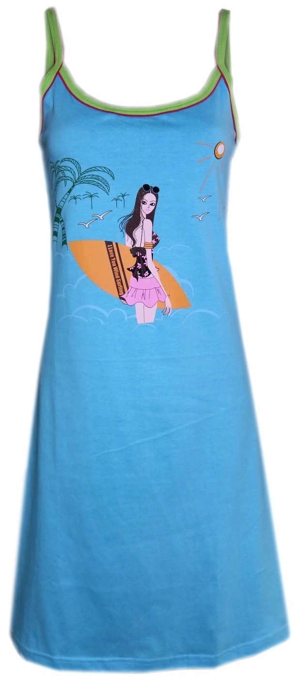 

Koszula nocna dziewczęca na ramiączkach 158-164