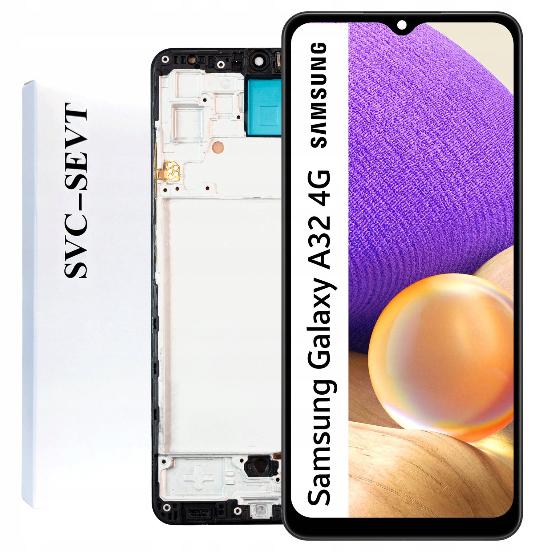 SM-A325M LCD pro Samsung A32 4G Service Pack Rámeček Matrix Originál Zila