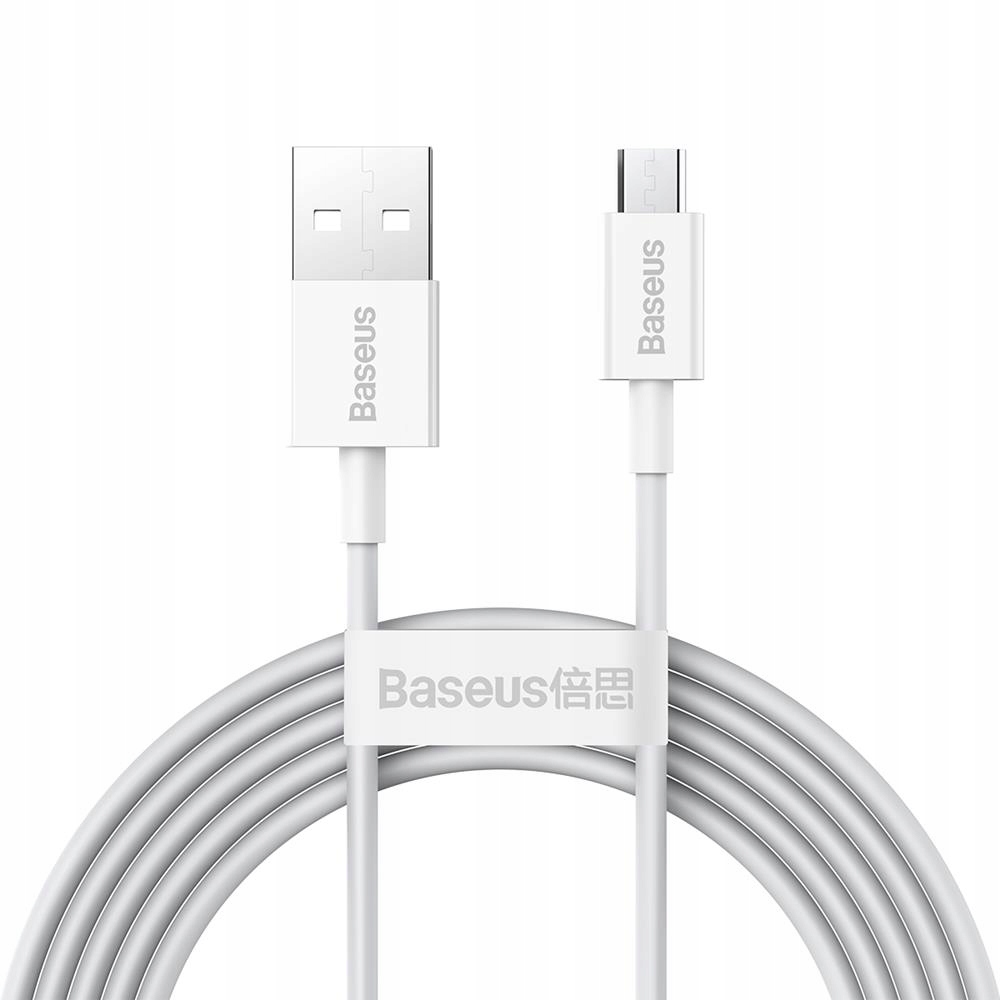 Baseus kabel Superior Usb microUSB 2,0 m 2,0A biały