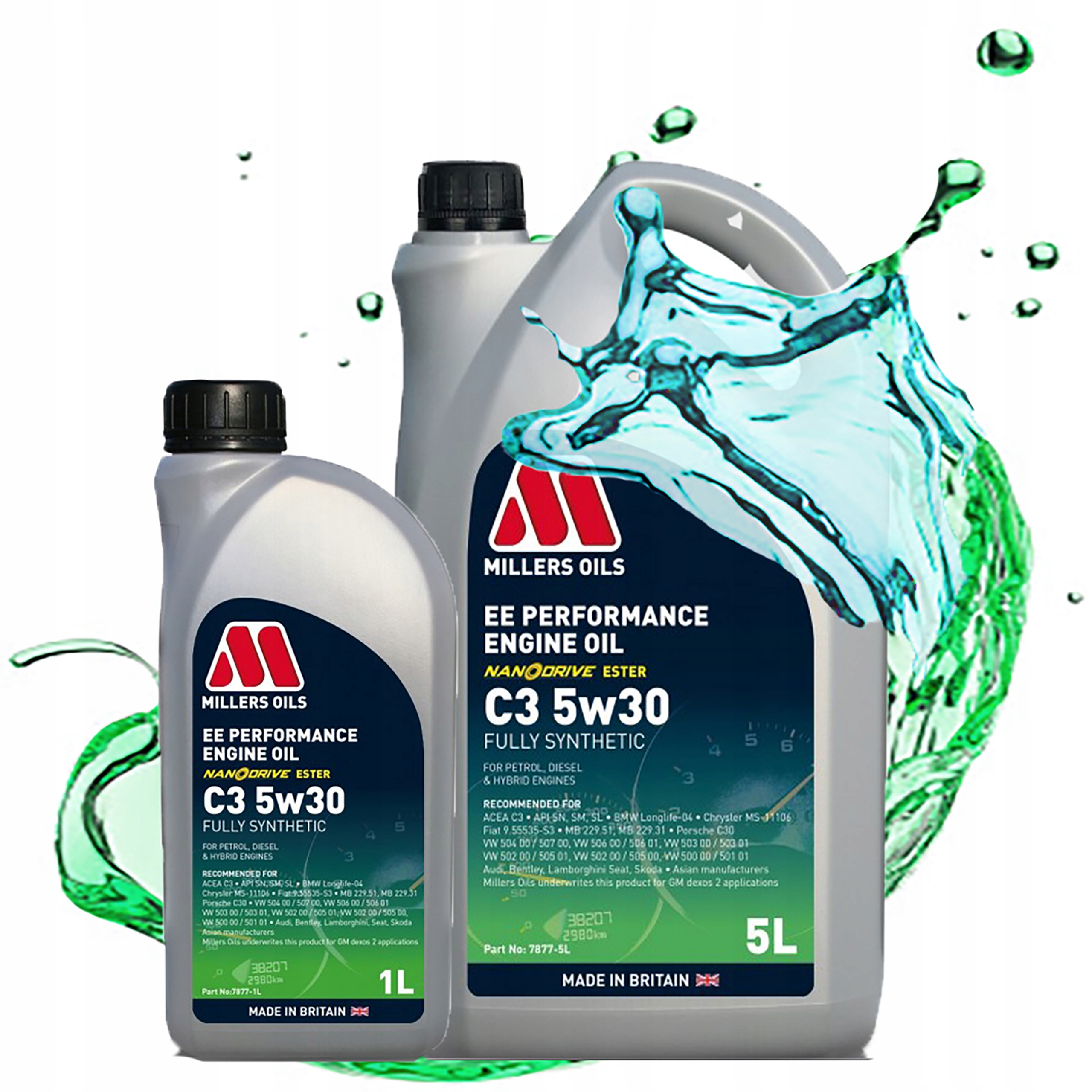 Syntetický Motorový Olej Millers Oils Ee Performance C3 5W30 Estery 6L