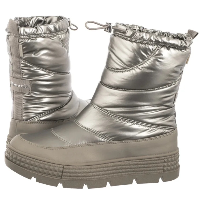 Dámské sněhové boty Tamaris stříbrné 1-26835-41 179 Champagne