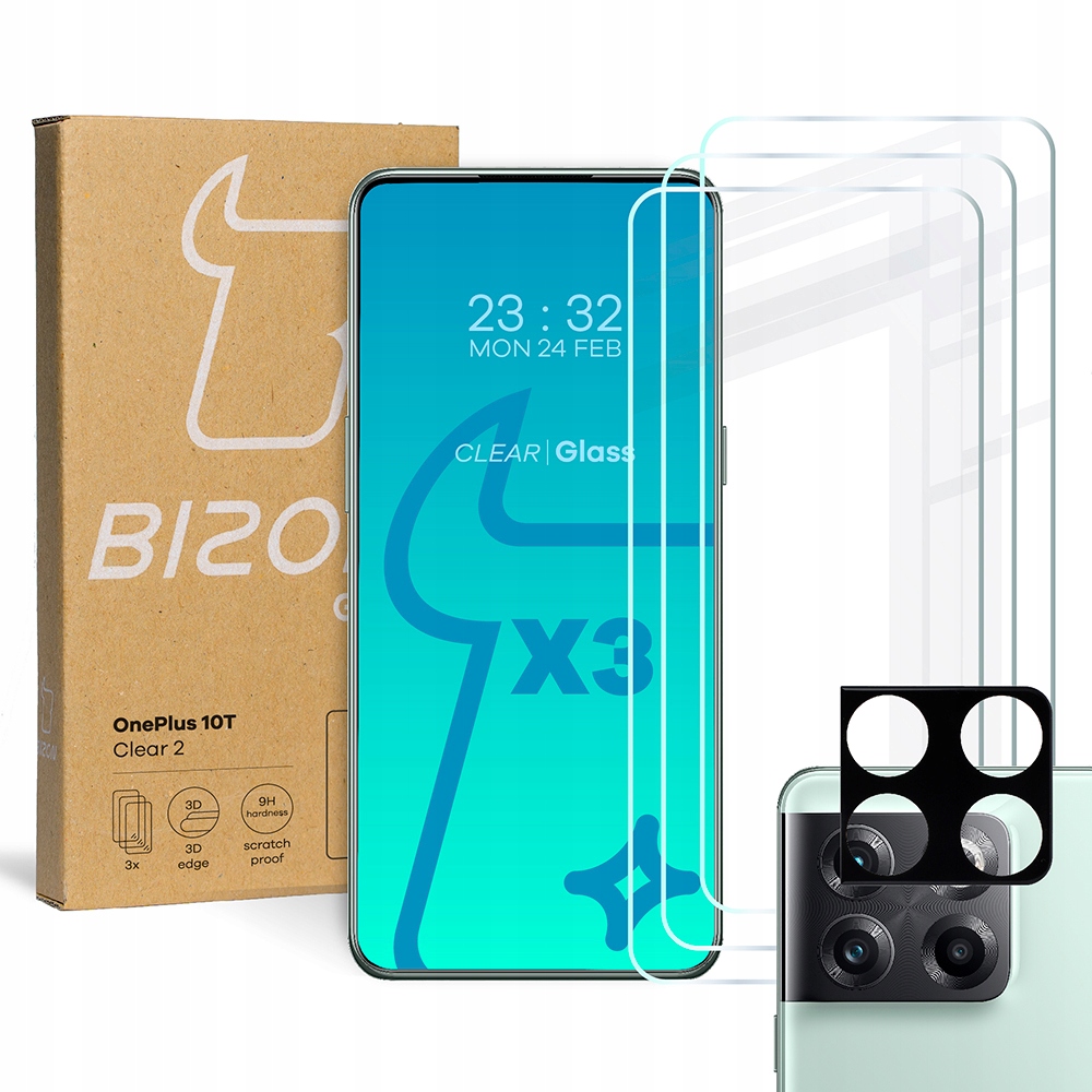 Zdjęcia - Szkło / folia ochronna Bizon 3x Szkło szybka na aparat  do OnePlus 10T 