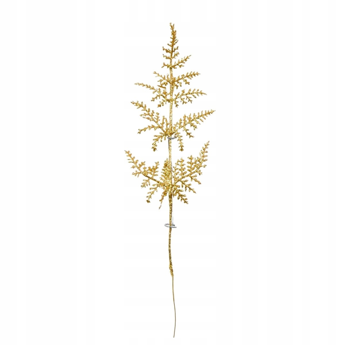 

Gałązka Paproci Ozdobna Złoty Brokat 12 Szt.