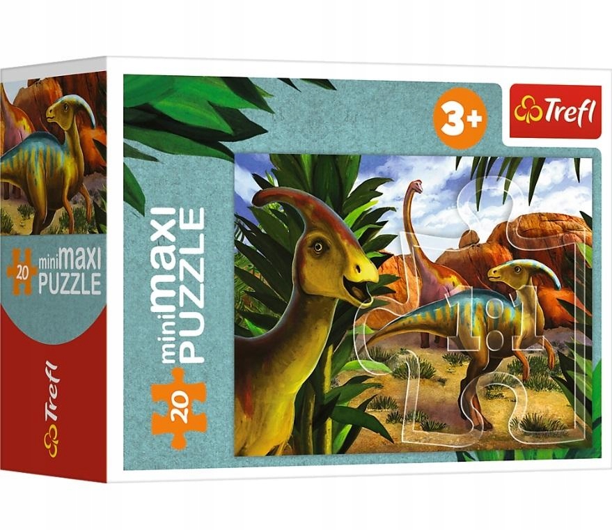 

Puzzle miniMaxi Poznaj świat dinozaurów 20el