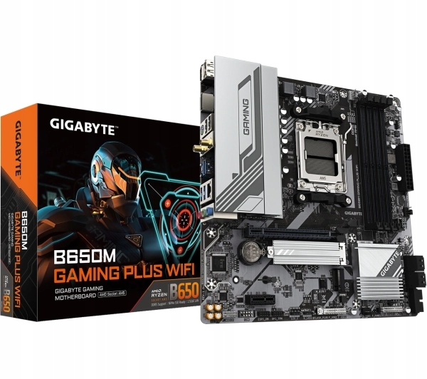 Płyta główna Gigabyte B650M Gaming Plus Wf DDR5 USB3.0 PCIe4.0 Bt AM5 mATX