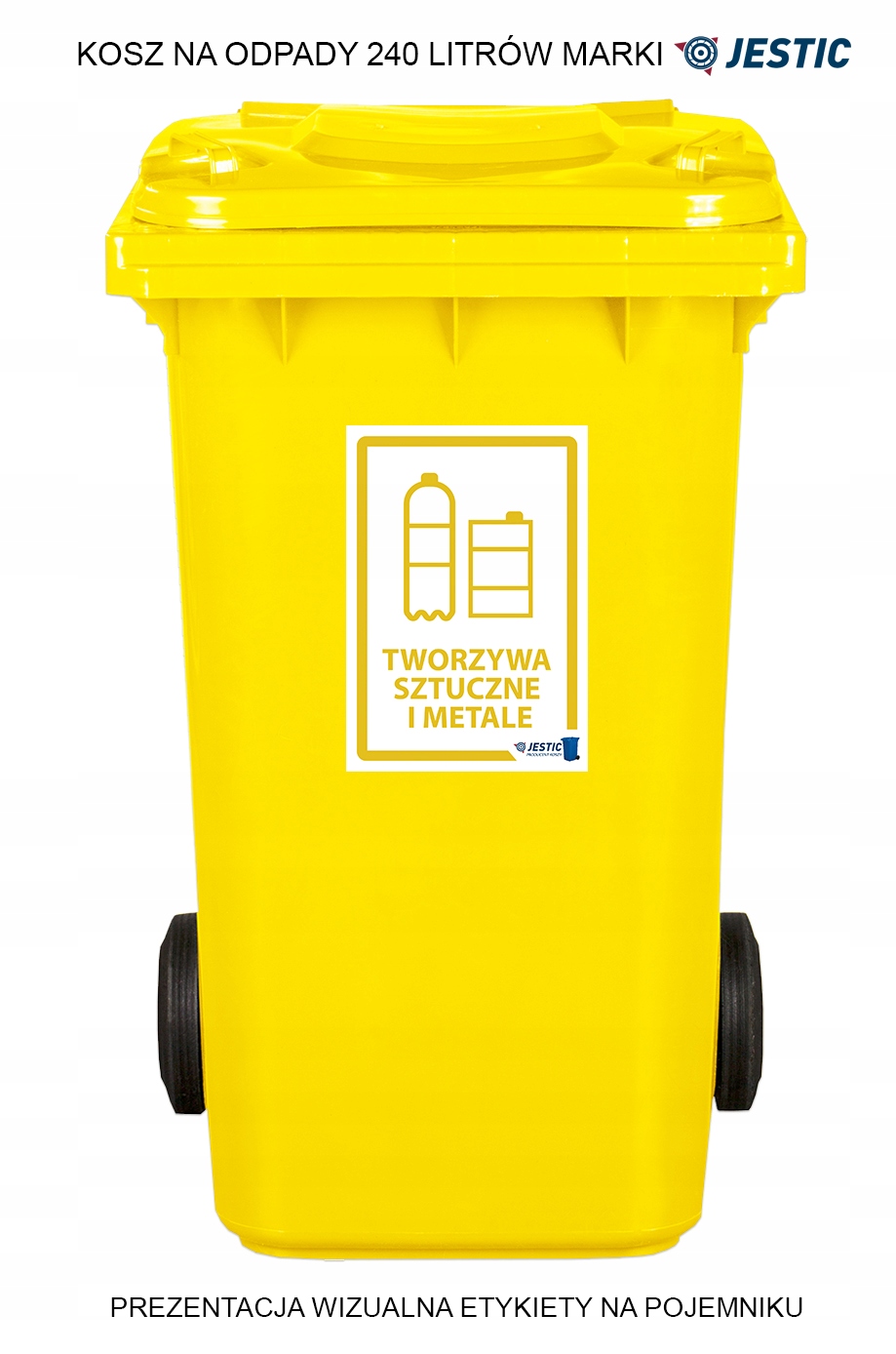 PLASTIK - NAKLEJKA NA KOSZ SEGREGACJA ŚMIECI 30CM Kod producenta O-ETYKIETA TWORZYWA