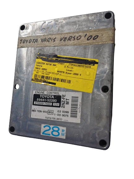 TOYOTA YARIS 1.3B 89661-52280 211000-7430 computer