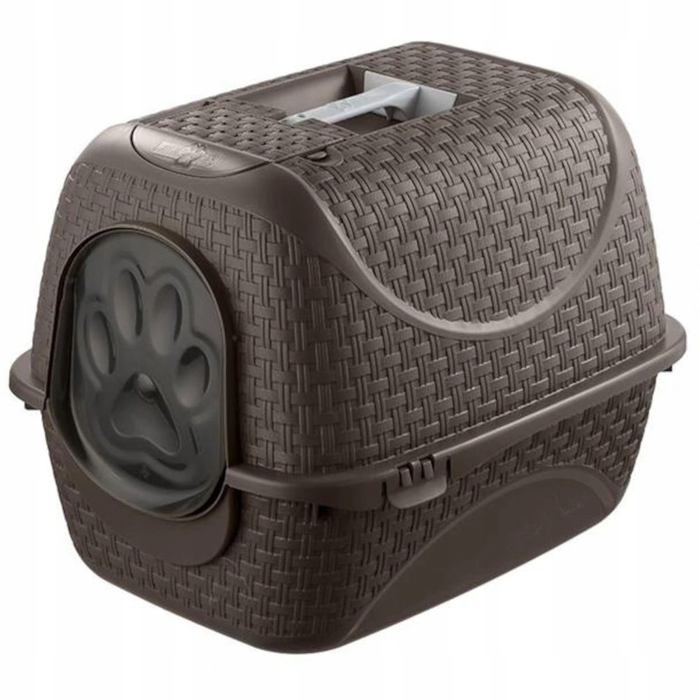 Levně Bama Kočičí krytá toaleta Prive, hnědá