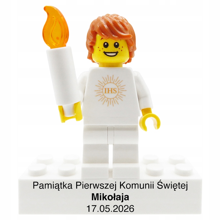 Vzpomínka na svaté přijímání – Personalizovaná figurka z dílů Lego