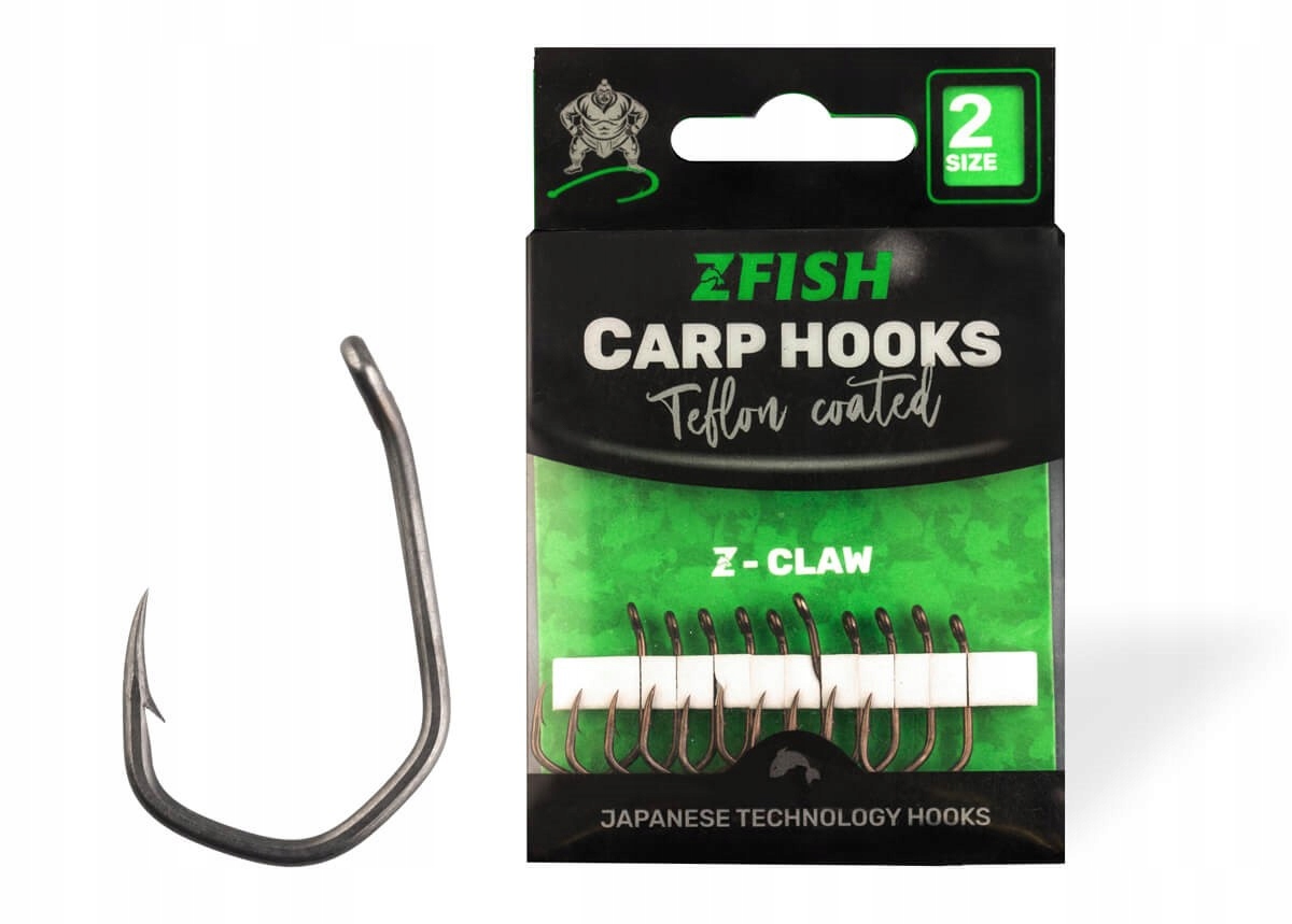 Zfish Haczyki z powłoką teflonową Z-Claw 8 op. 10szt