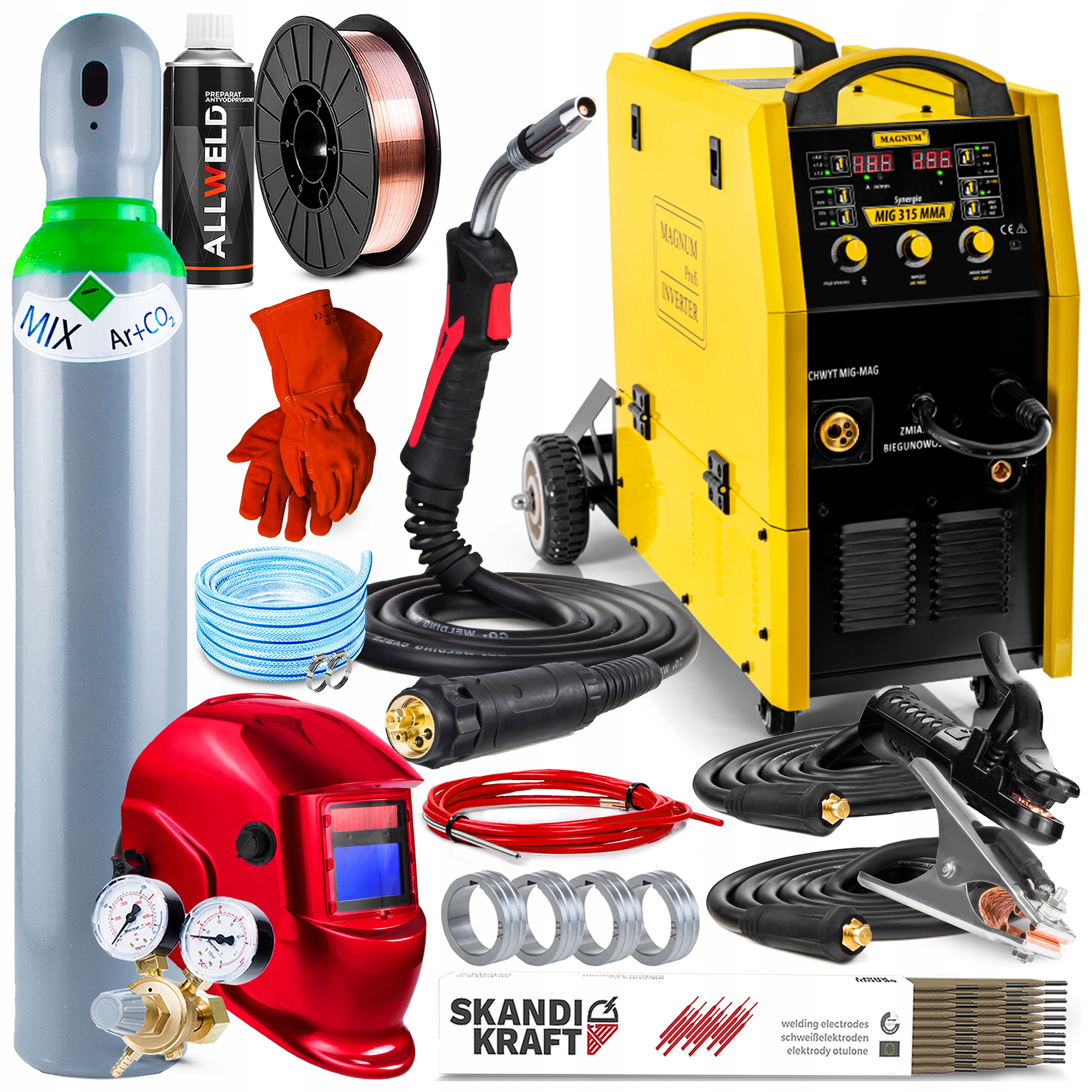 Invertorová Svářečka Migomat Magnum Mig 315 Synergie 4X4 Mma 315A 400V Spot