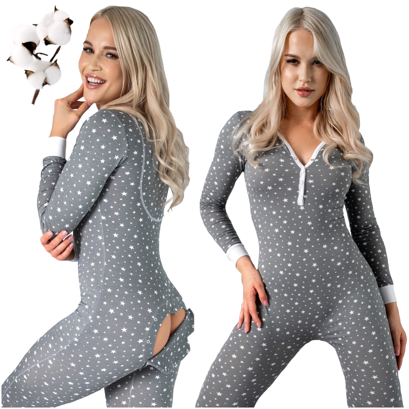 Pyžamo Kombinéza Overal Na Spaní S Klopou Sleepdo Starlet r.XL