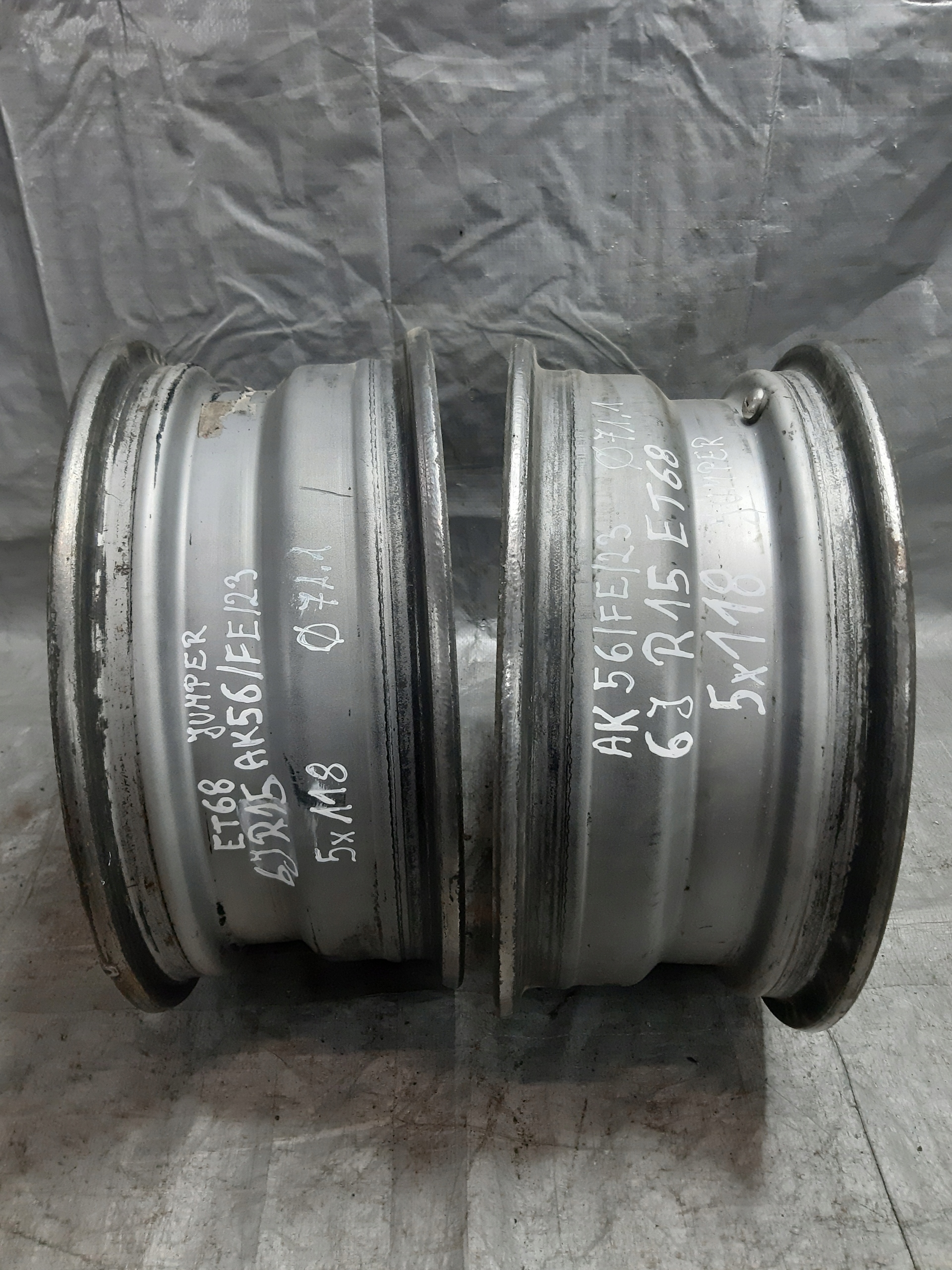 disk STALOWA 1X JUMPER 5X118 R15 6J ET68