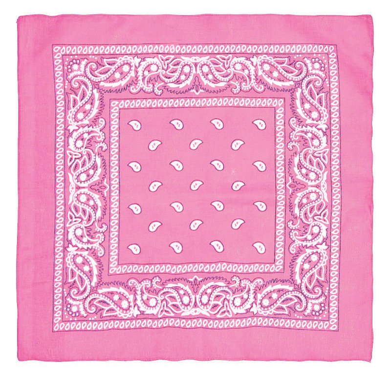 

Bawełniana Bandana, Bandamka Różowa Paisley