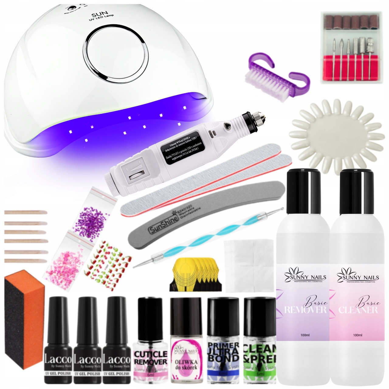 Sada Pro Hybridy Startovací Lampa 48W Bruska Příslušenství Sada Na Nehty