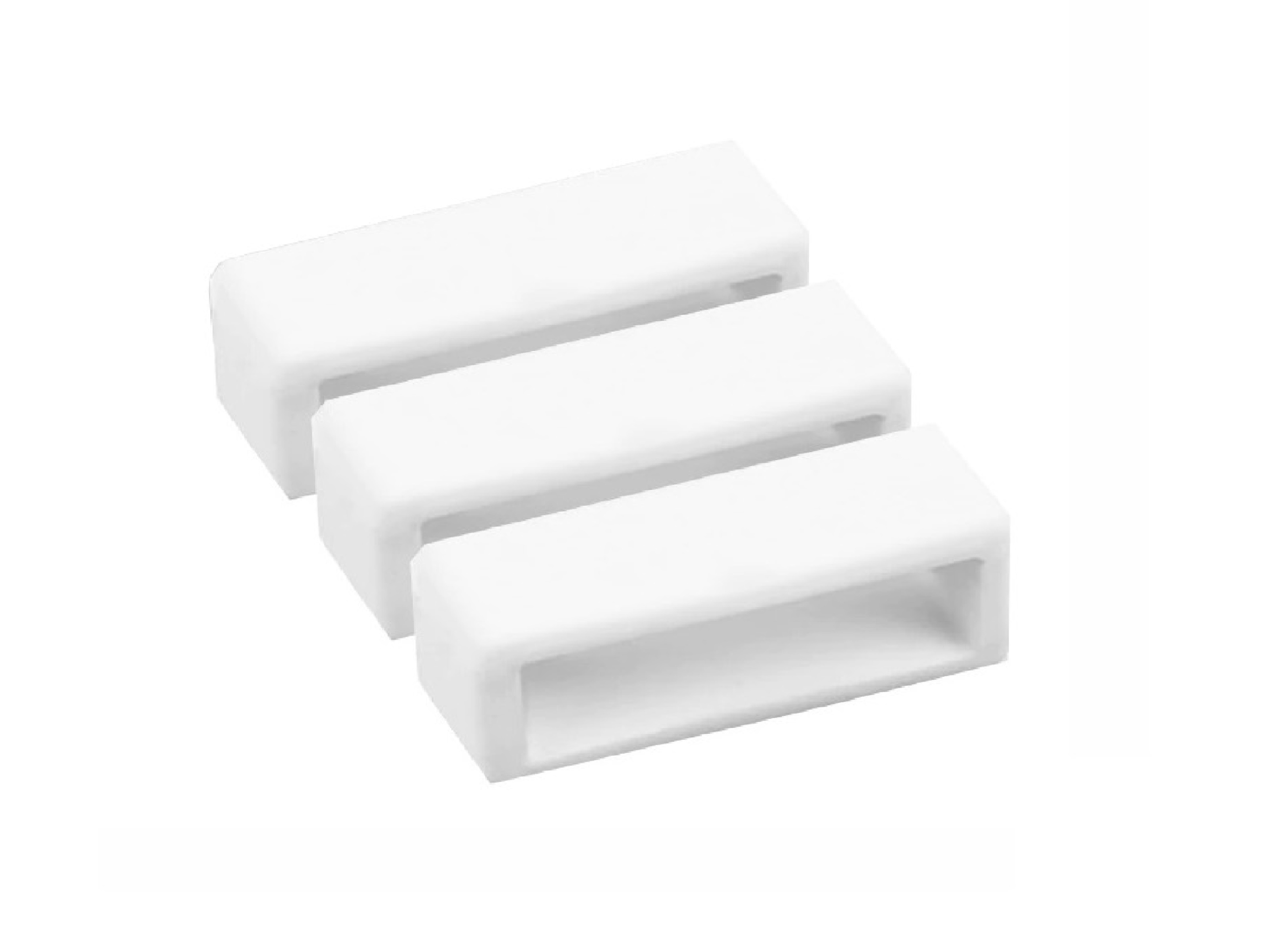 3 x Szlufka Sylikonowa Biała 14 mm Uniwersalna