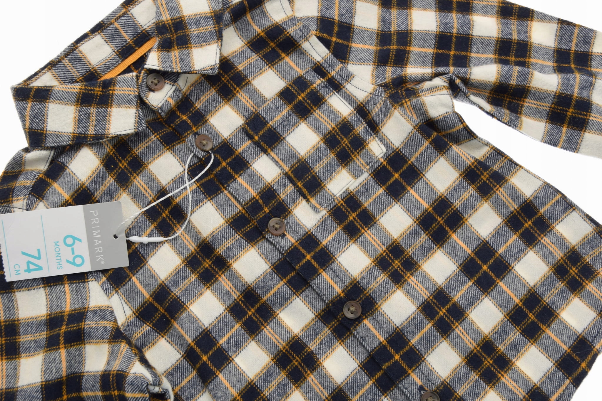 PRIMARK koszula chłopięca Flanelowa w Kratkę 74 nowa Cechy dodatkowe brak
