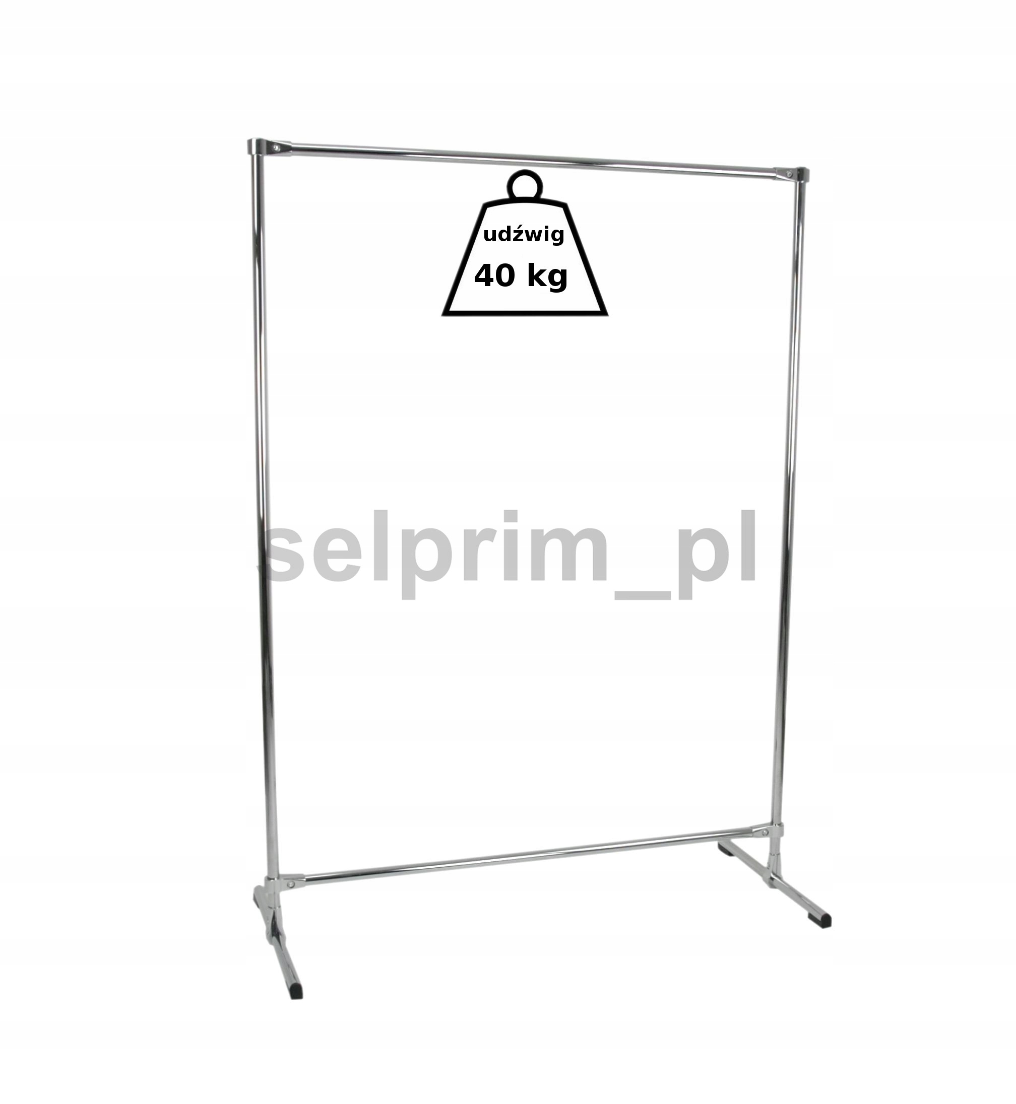 WIESZAK Stojący METALOWY 1M na ubrania GARDEROBA Marka inna