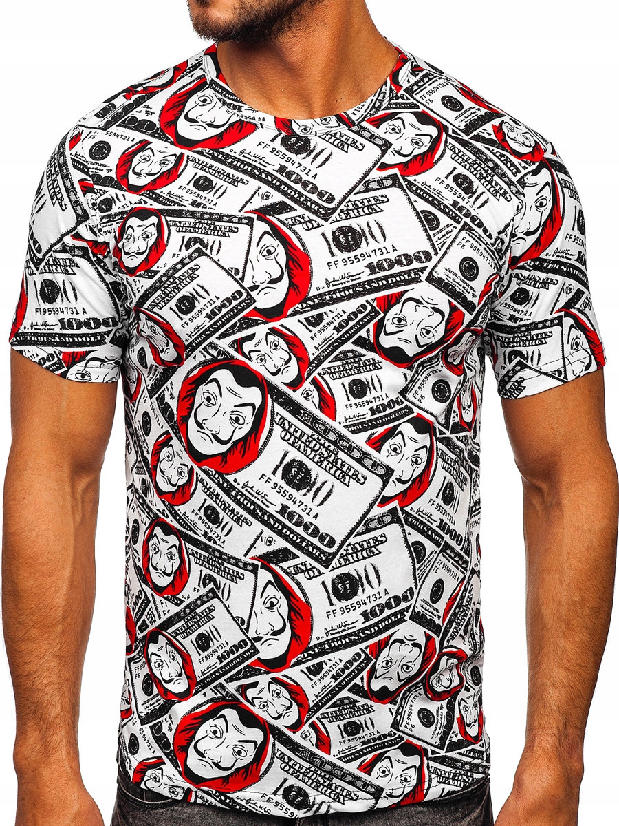 

T-shirt Koszulka Biało-czerwona 14948 DENLEY_2XL