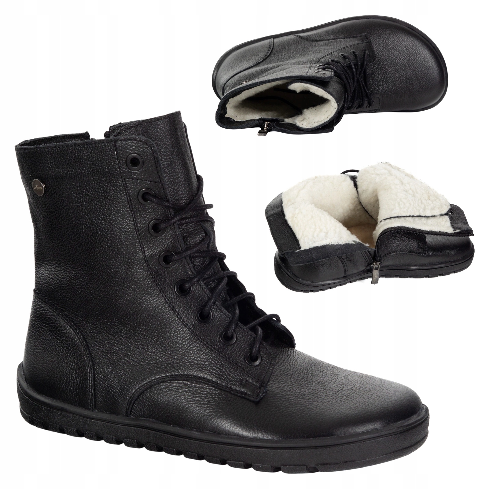 Dámské kotníkové boty 1799 Pol černé s lícovou strukturou 39