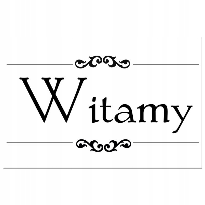 

Napis Cytat Na Płótnie 60x40 Witamy