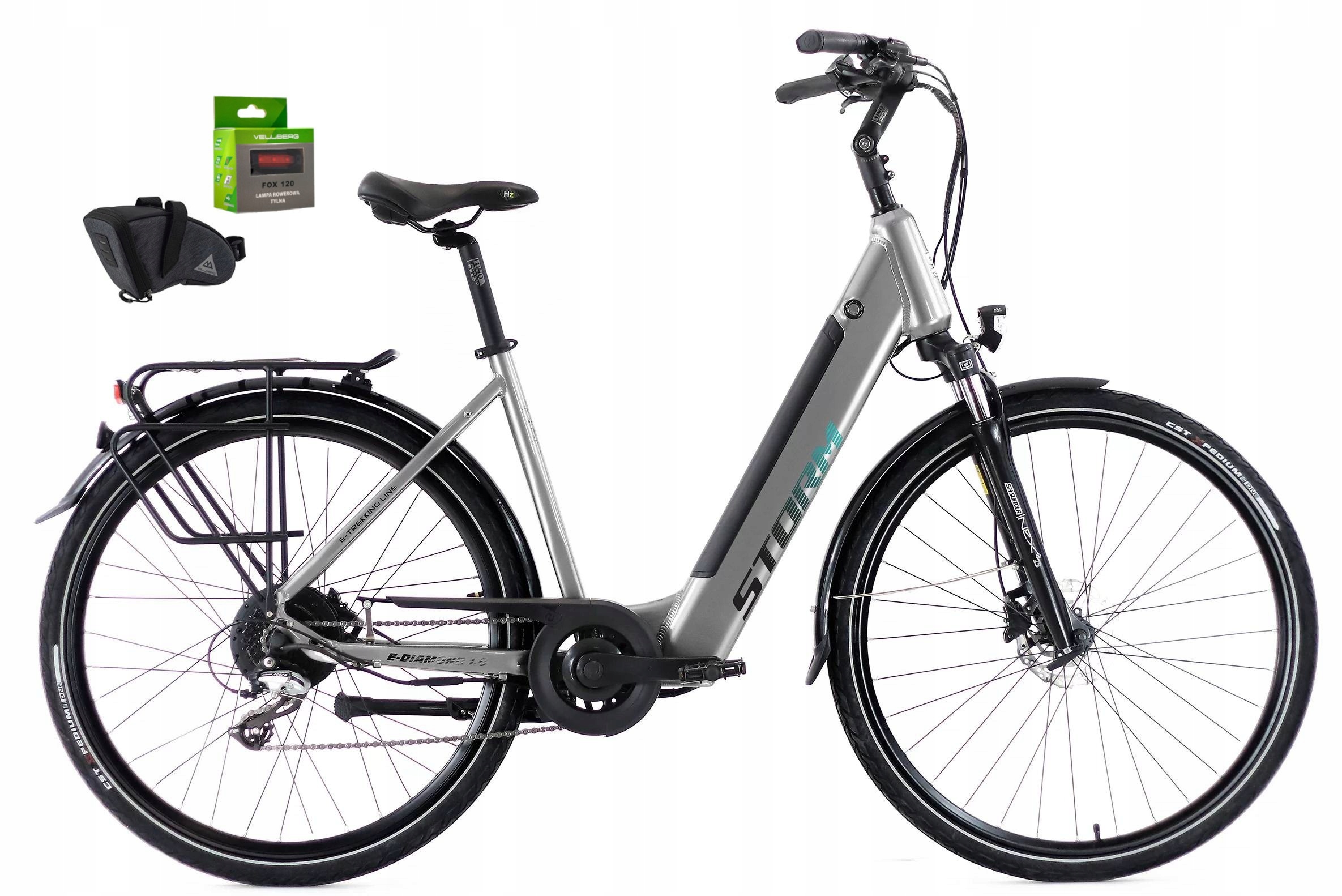 Rower Elektryczny Damski Storm E-diamond Deep 1.0 Hydrauliczne Shimano 17″