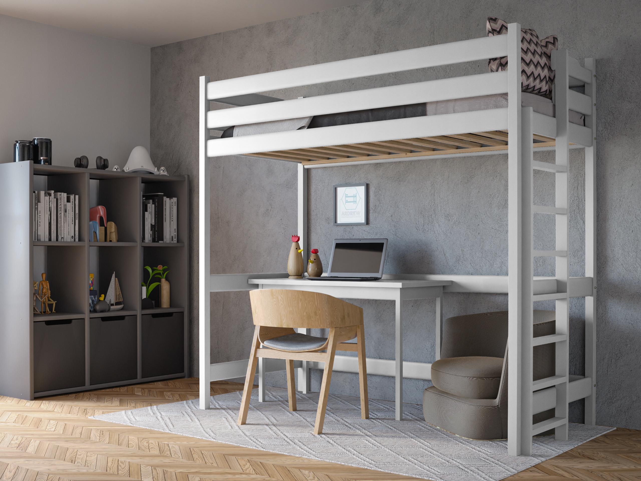 ŁÓŻKO ANTRESOLA TADEK +