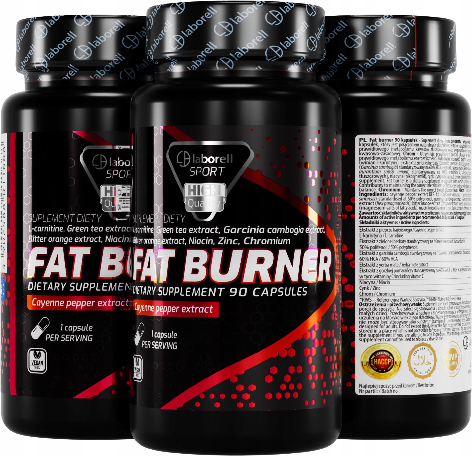 Laborell FAT BURNER 90 caps SILNÁ SPARÁTOR TUKOV