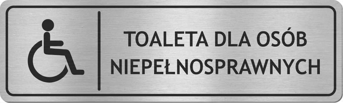 

Tabliczka Toaleta Os Niepełnosprawnych Nierdzewna