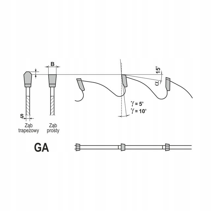 PIŁA TARCZOWA DO PŁYTY OSB DREWNOPOCHODNE 210mmx30mmx2,2mm 52zęby GLOTECH Kod producenta GT604-0210-0001