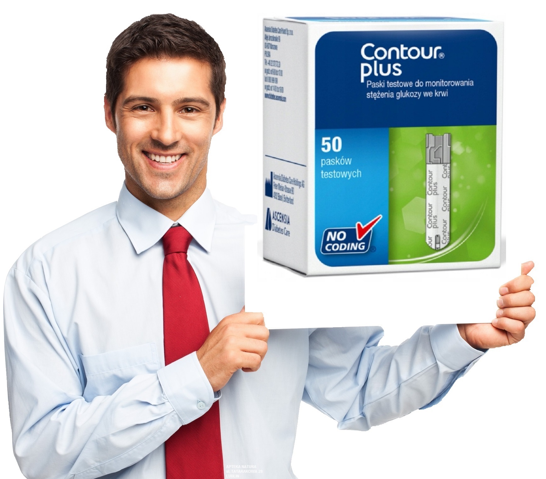 

Paski Contour Plus 50 pasków Do Pomiaru Glukozy