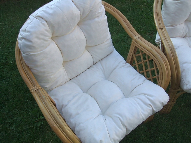 CUSHION RATAN ARMCHAIR Výrobca Marcos ECRU