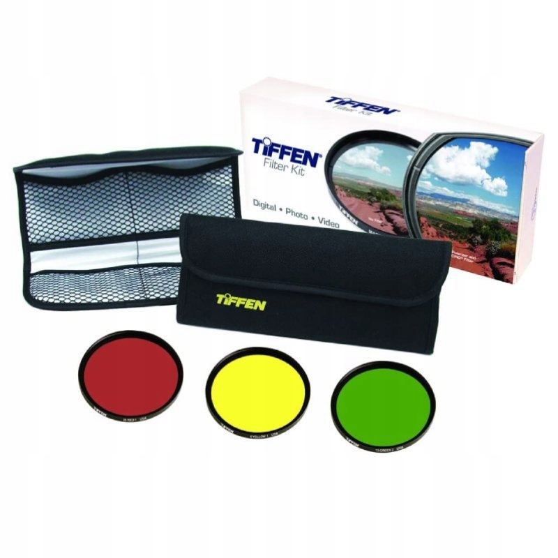 Sada barevných filtrů pro černobílou fotografii Tiffen – 49 mm